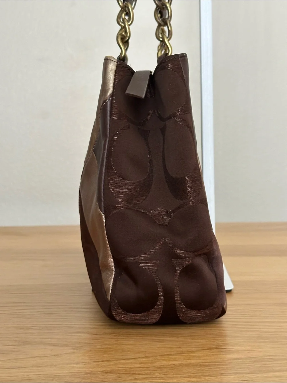 Coach patchwork tote bag